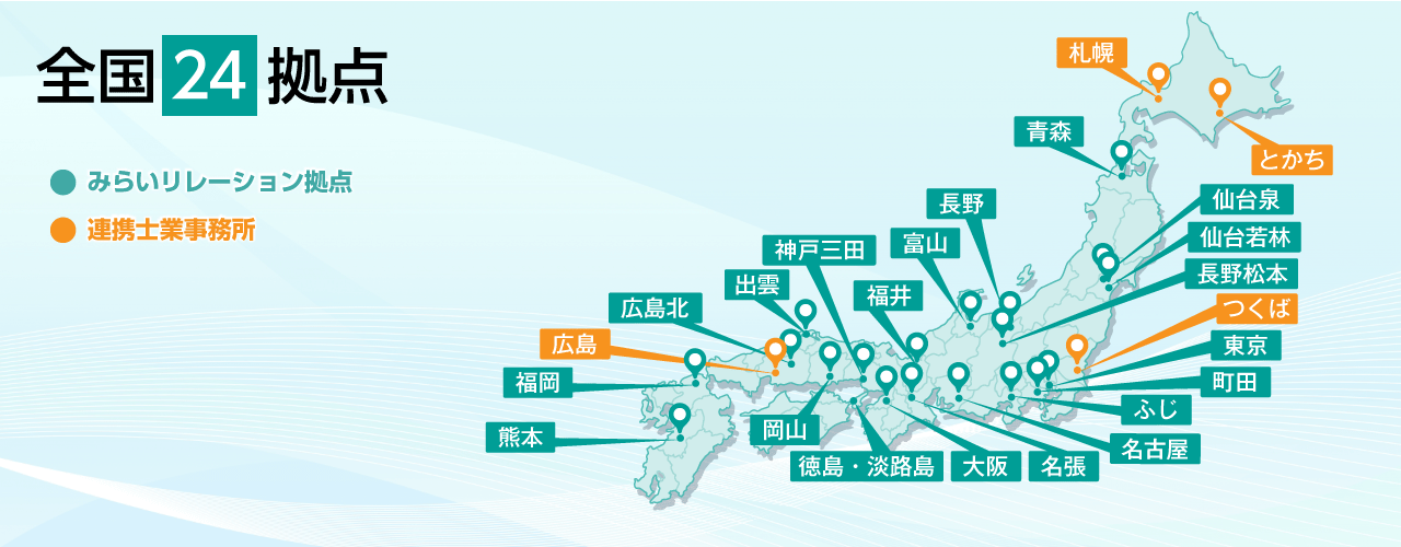 全国24拠点